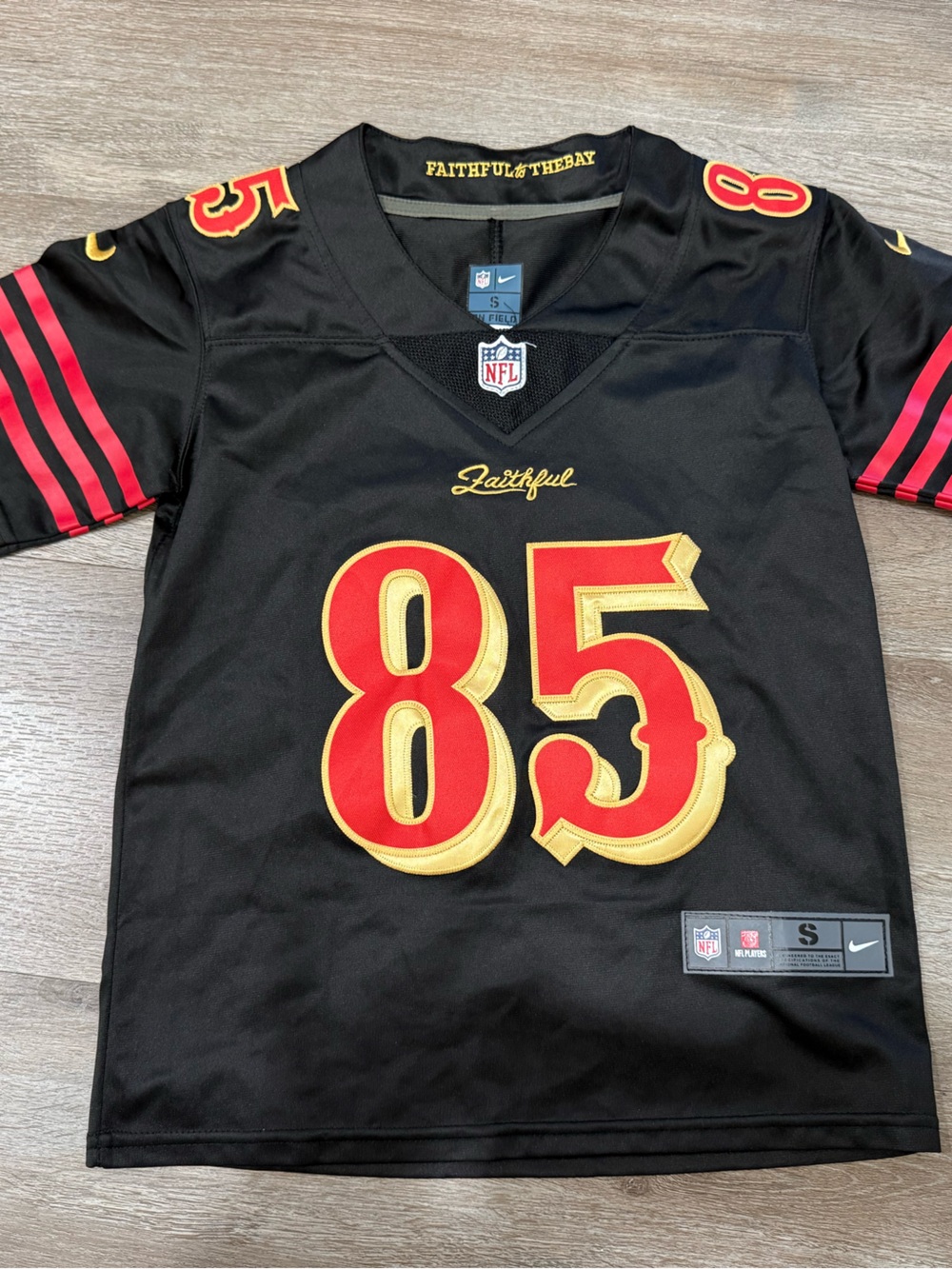 NFL Kids Black Red Gold #85 Jersey